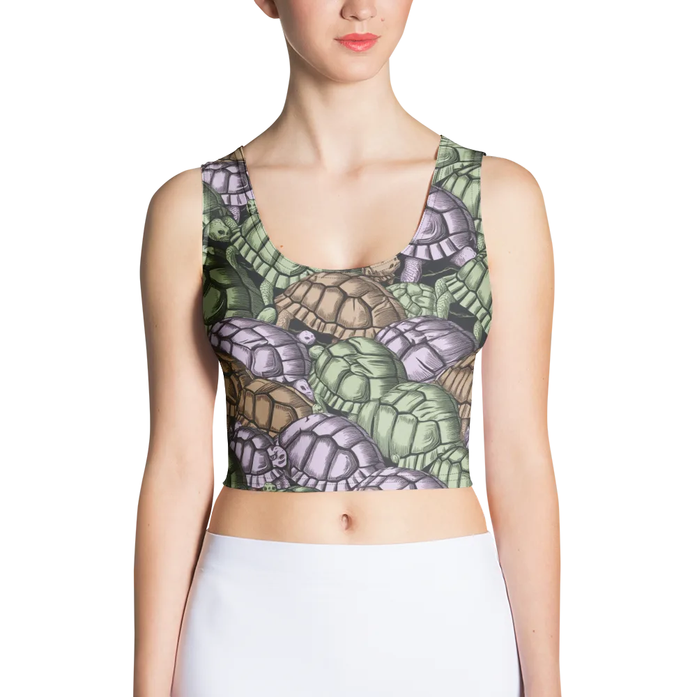 Slow Parade on Crop Top — Front