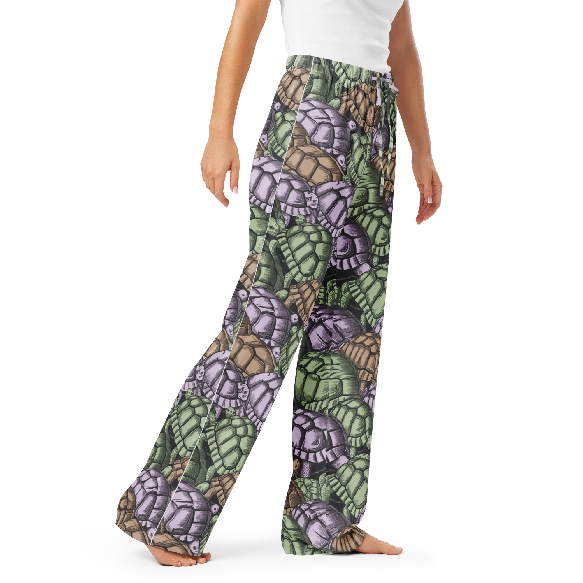 Slow Parade on Women's Pajama Pants — Right Front