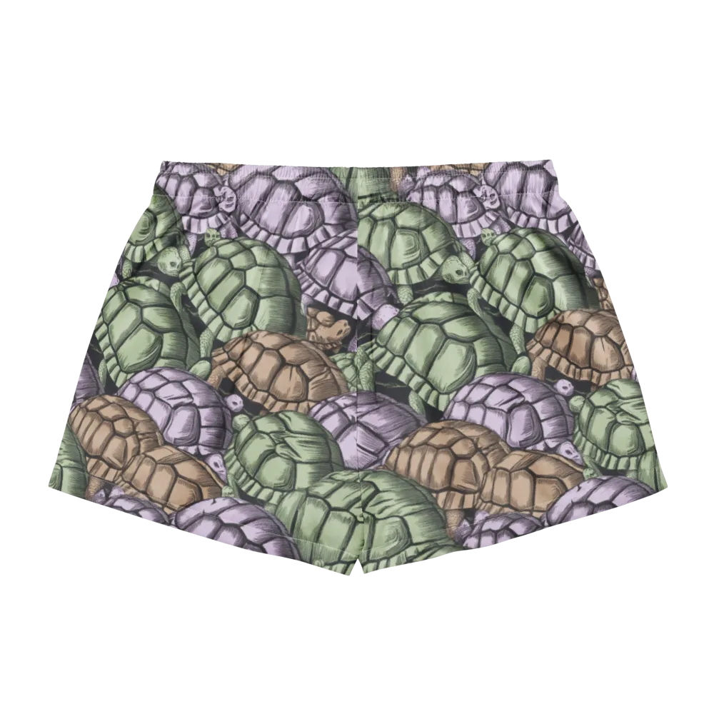Slow Parade on Women's Pajama Shorts — Back