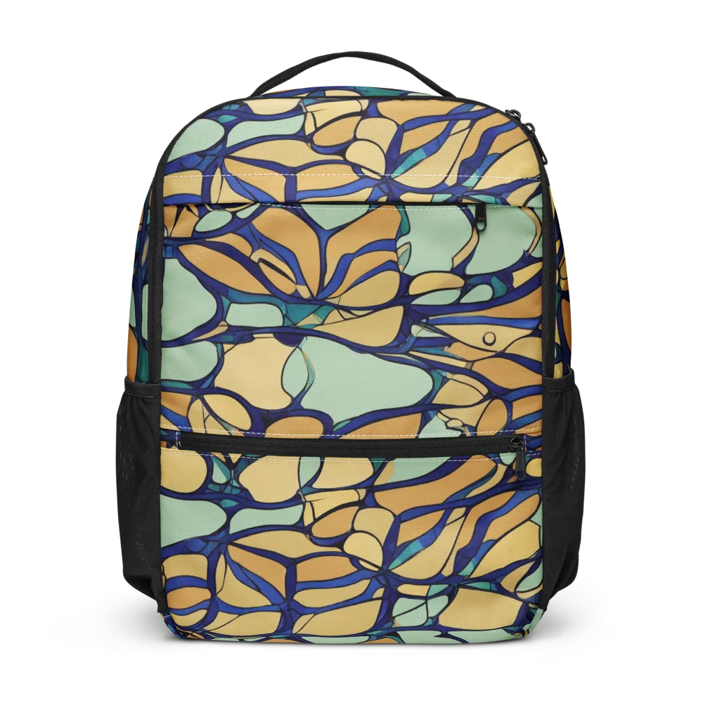 Stained Glass Drift on Utility Backpack — Front
