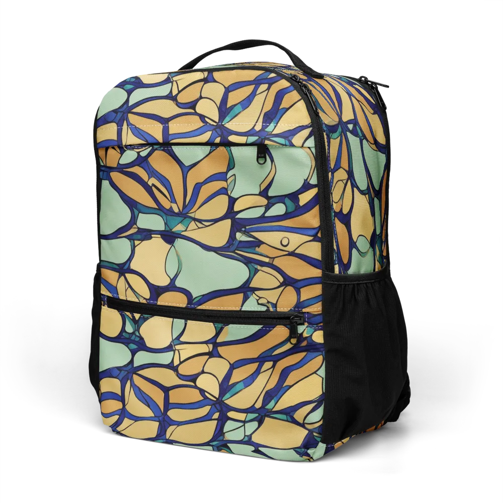 Stained Glass Drift on Utility Backpack — Left Front