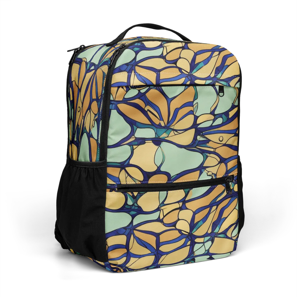 Stained Glass Drift on Utility Backpack — Right Front