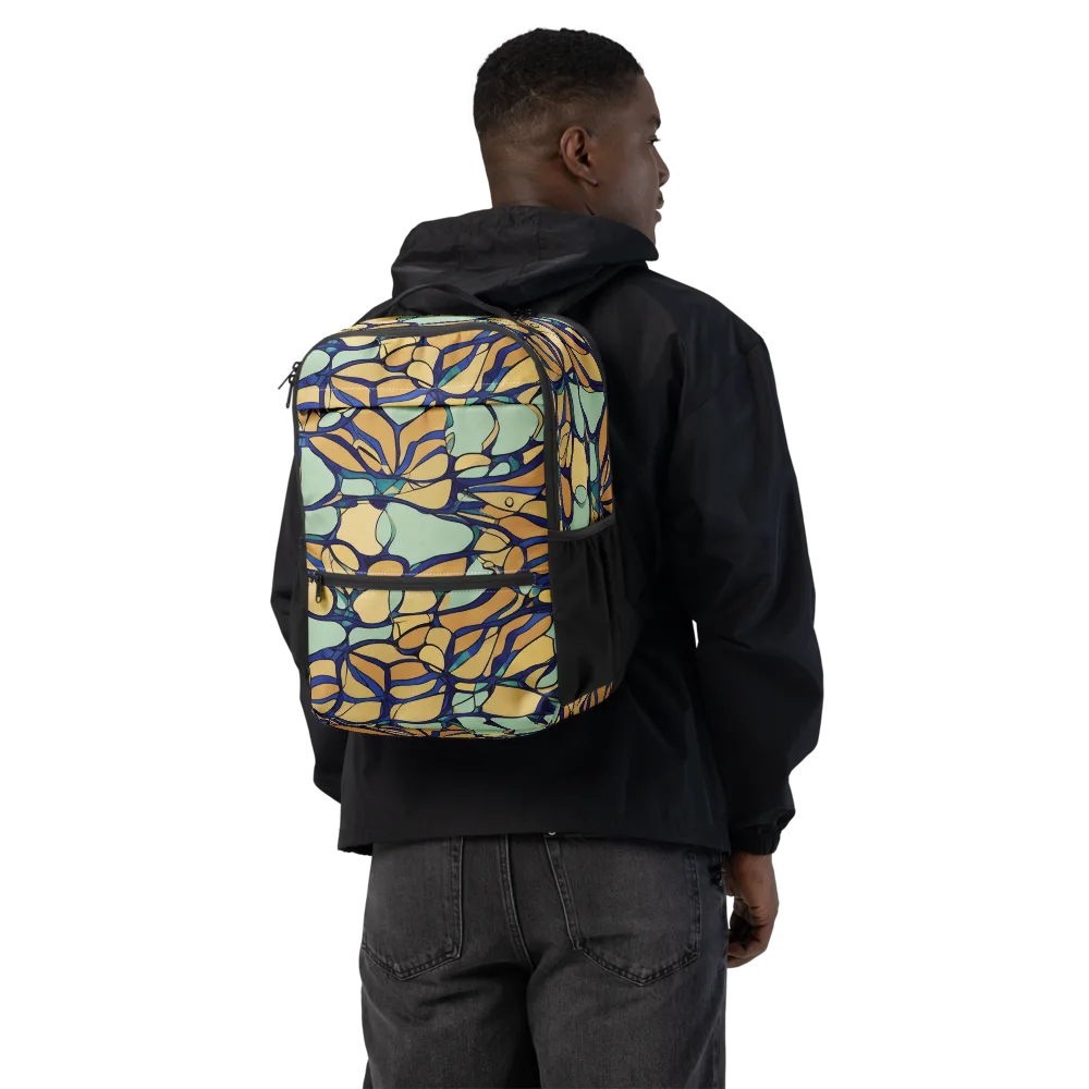 Stained Glass Drift on Utility Backpack — Back