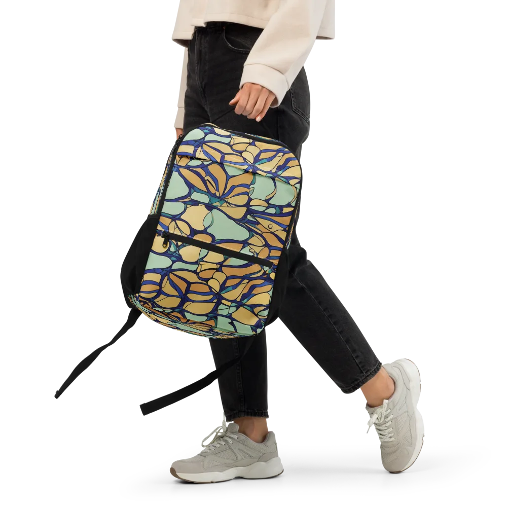 Stained Glass Drift on Utility Backpack — Front