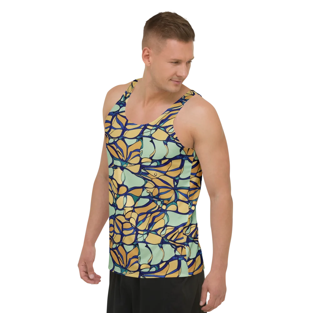 Stained Glass Drift on Men's Tank Top — Left Front
