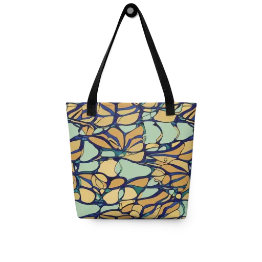Stained Glass Drift on a Tote Bag