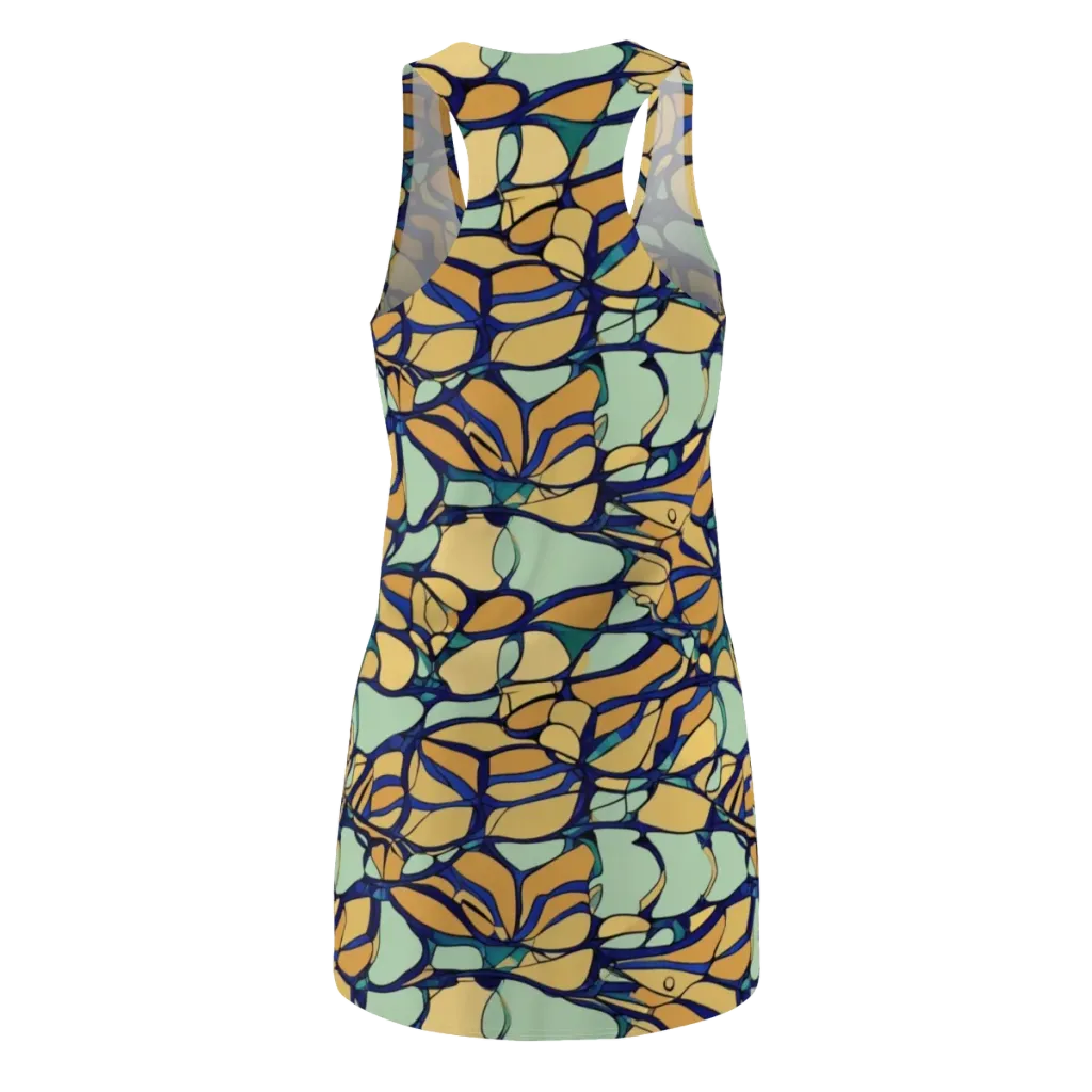 Stained Glass Drift on Racerback Dress — Back