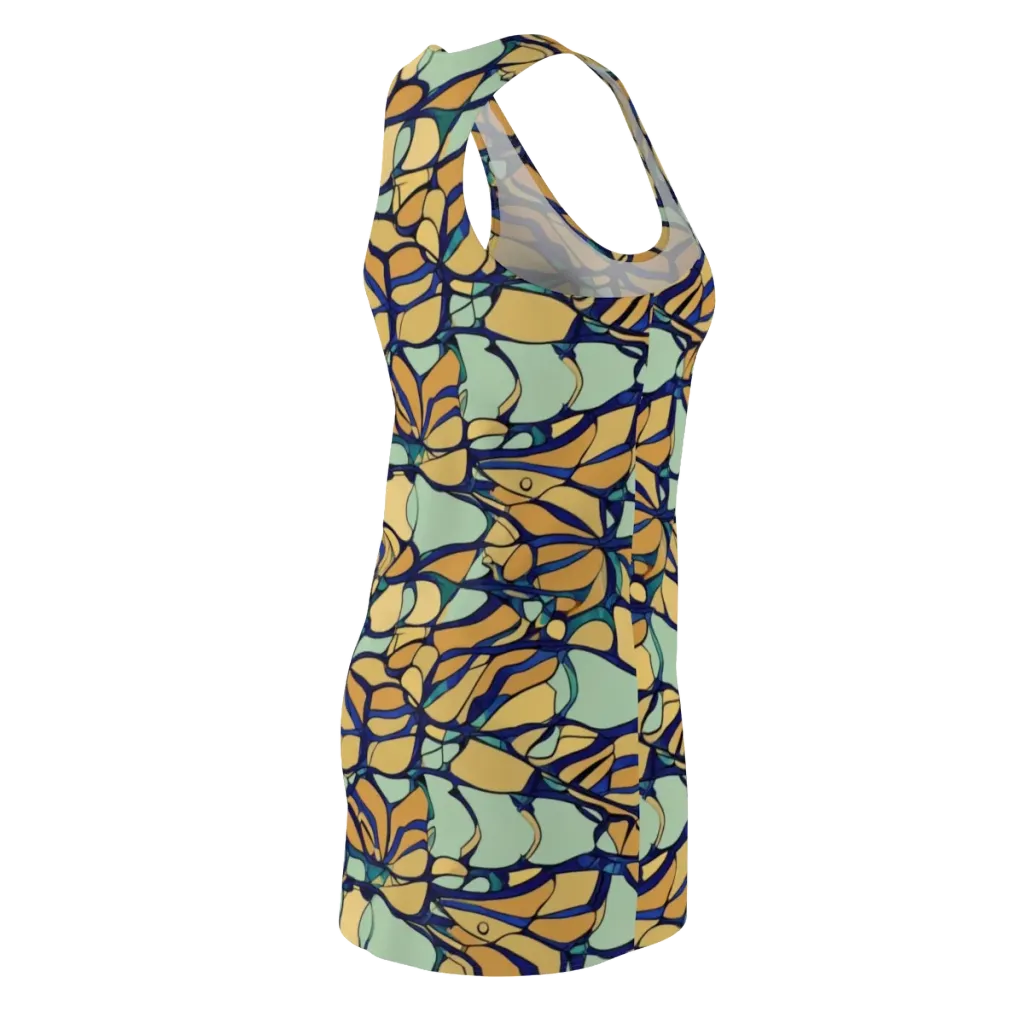 Stained Glass Drift on Racerback Dress — Back Side