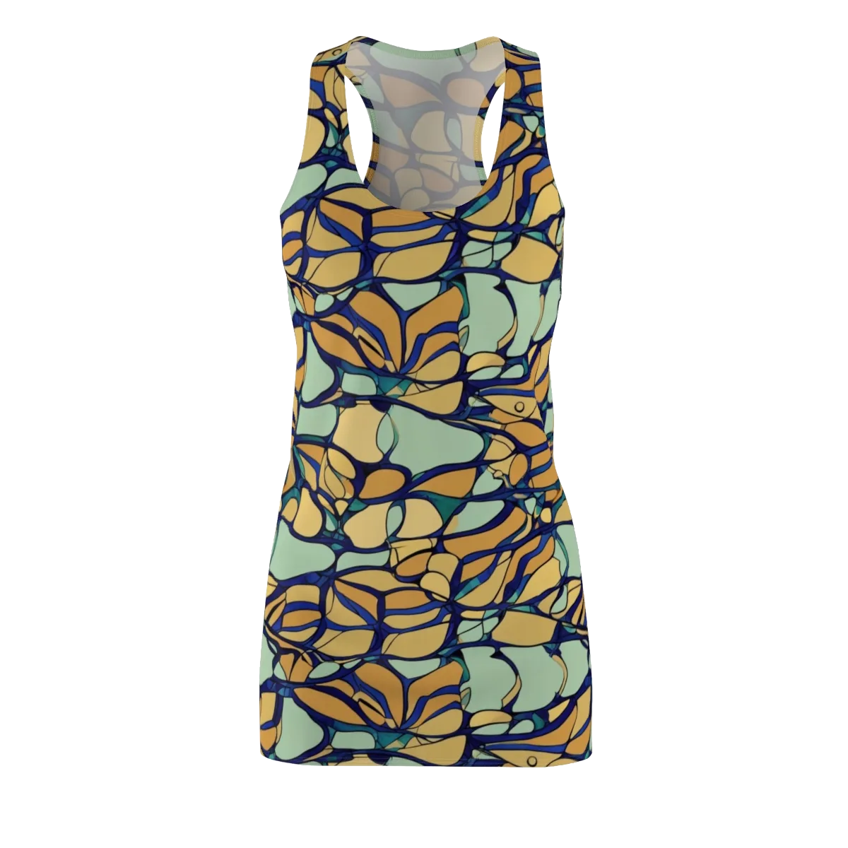 Stained Glass Drift on Racerback Dress — Front