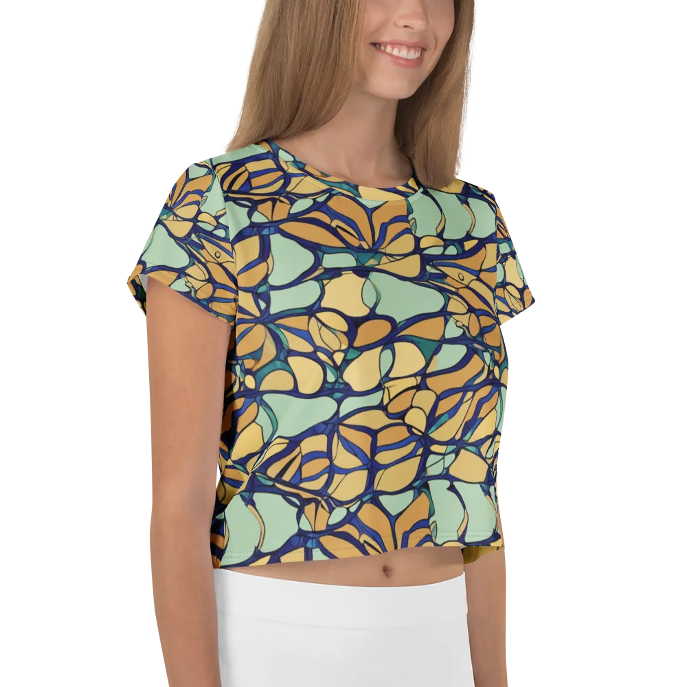 Stained Glass Drift on Crop Tee — Right