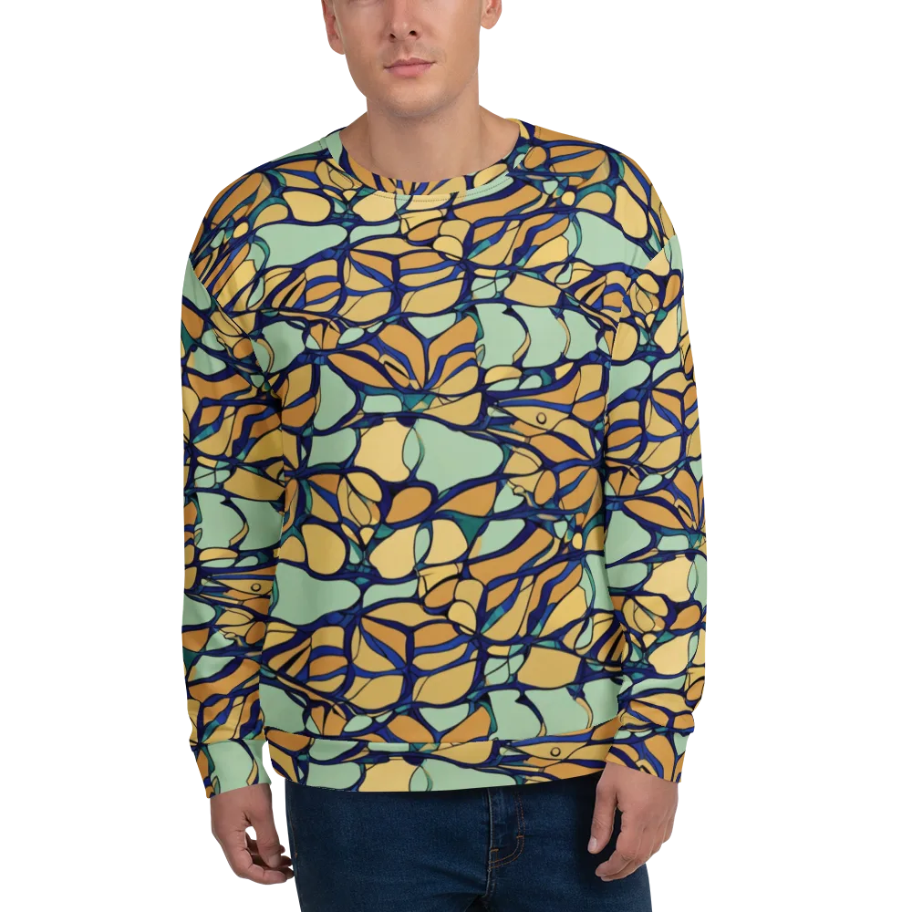 Stained Glass Drift on Sweatshirt — Front