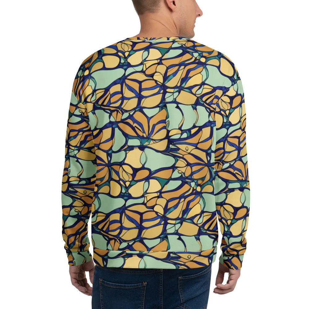 Stained Glass Drift on Sweatshirt — Back