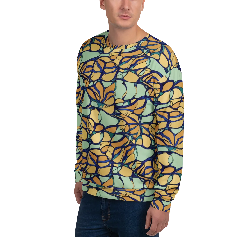 Stained Glass Drift on Sweatshirt — Left Front