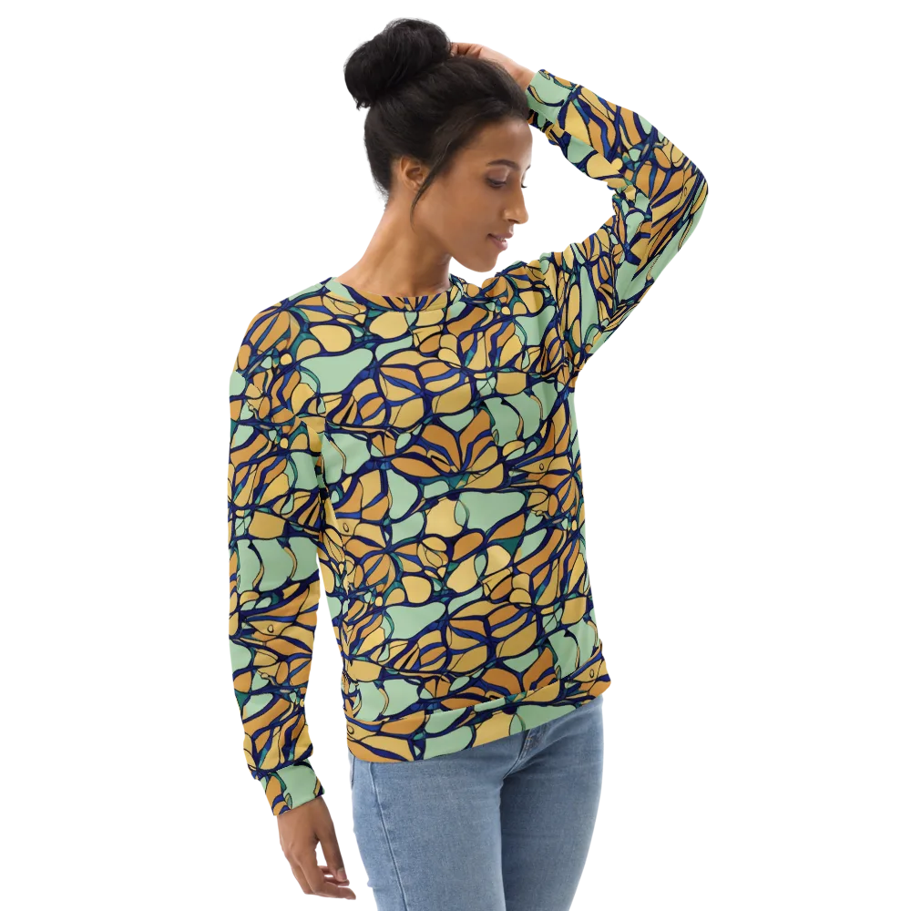 Stained Glass Drift on Sweatshirt — Right Front