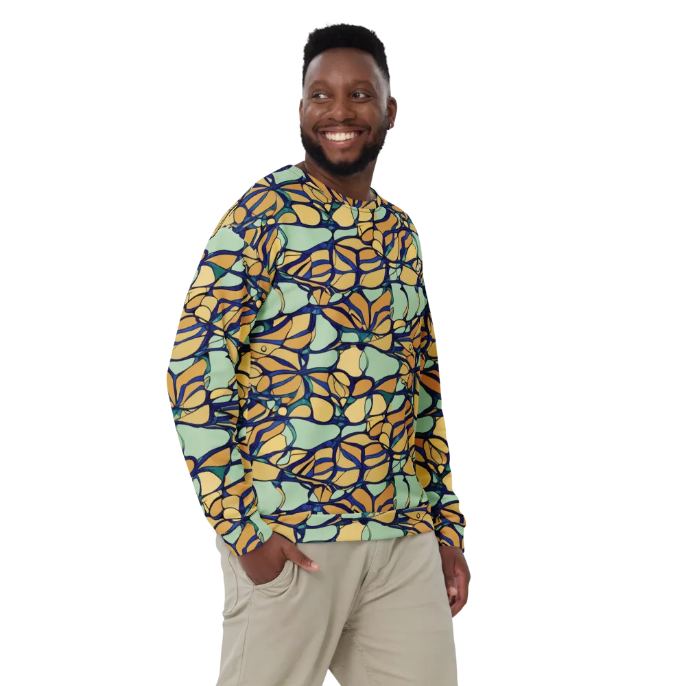 Stained Glass Drift on Sweatshirt — Front