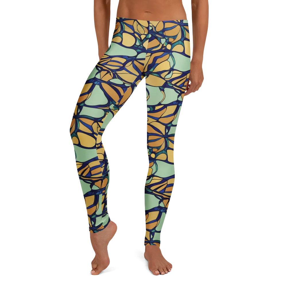 Stained Glass Drift on Leggings — Front