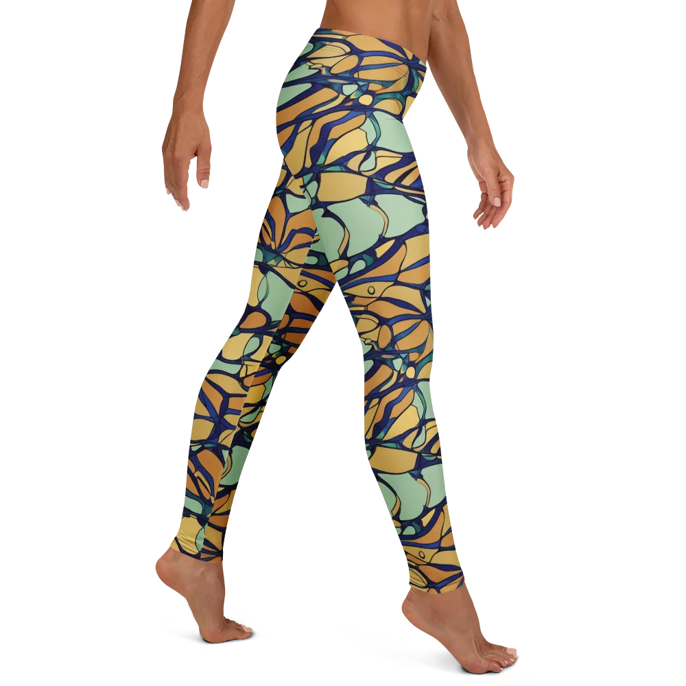 Stained Glass Drift on Leggings — Right
