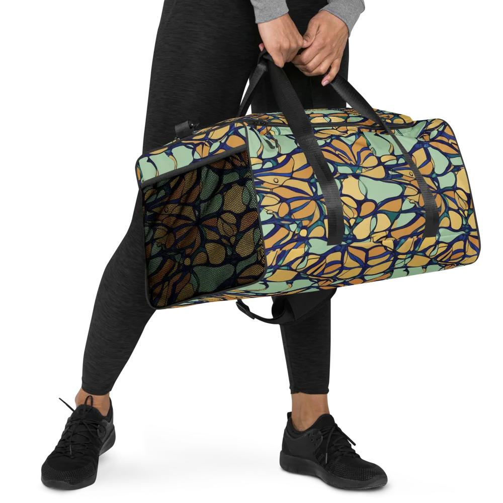 Stained Glass Drift on Duffle Bag — Right Front