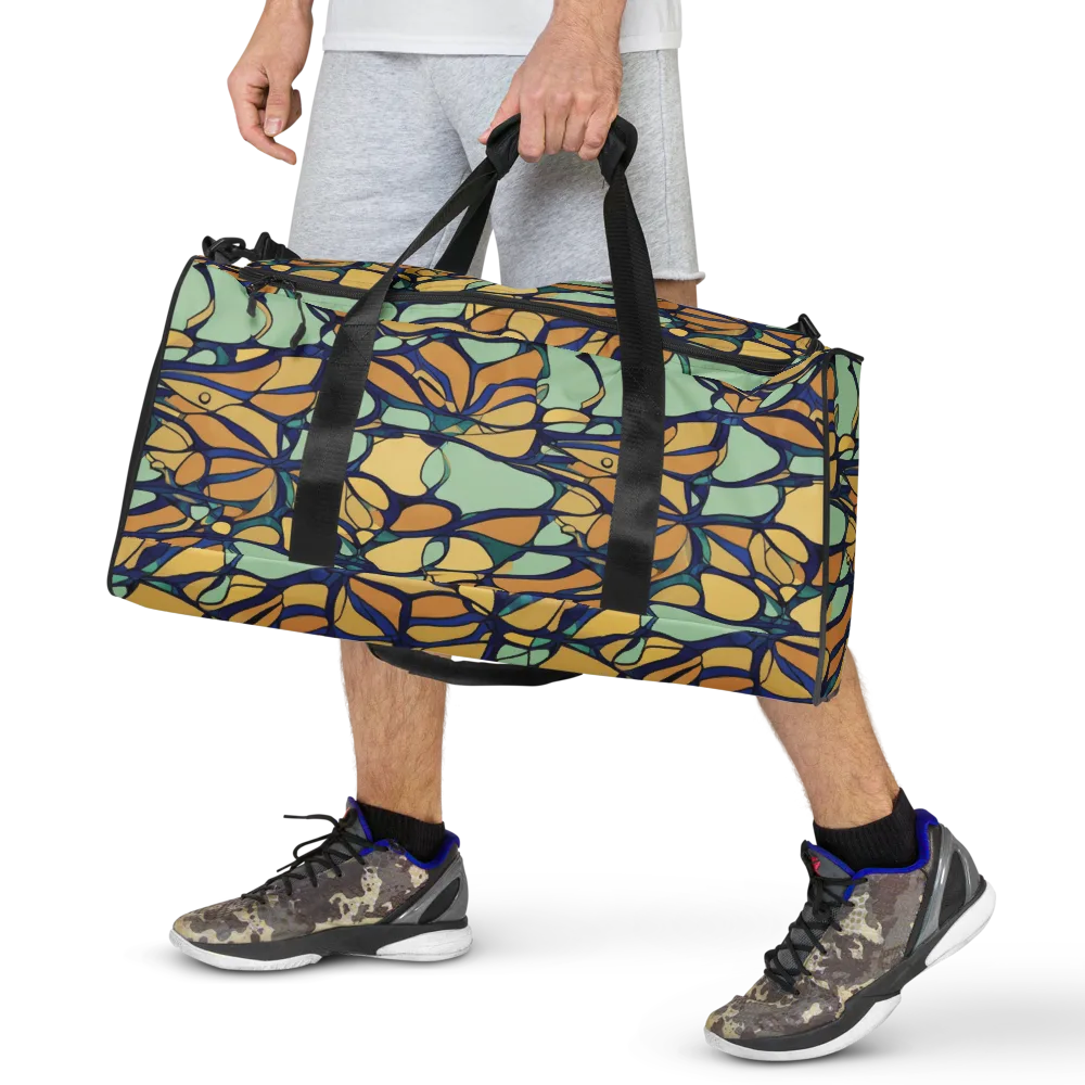 Stained Glass Drift on Duffle Bag — Front