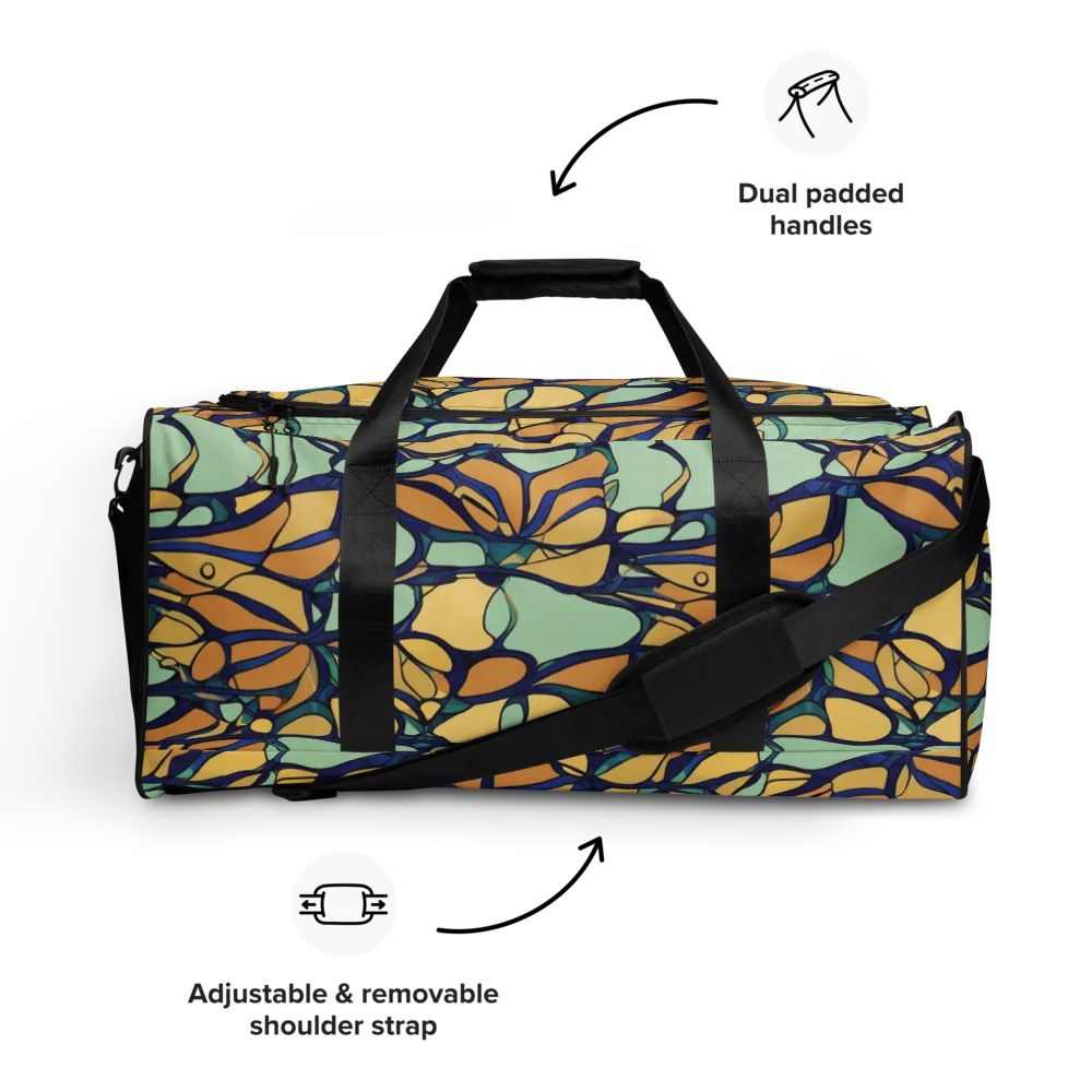Stained Glass Drift on Duffle Bag — Front