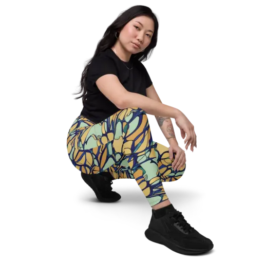 Stained Glass Drift on a Leggings with Pockets