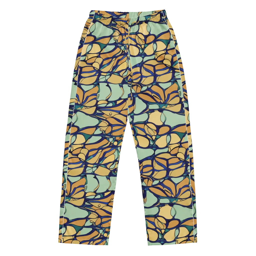 Stained Glass Drift on Women's Pajama Pants — Front
