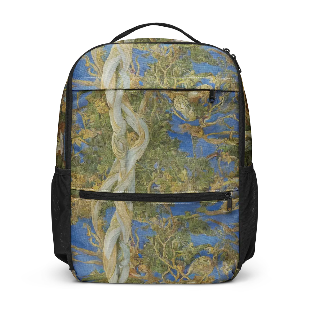 Azure Vine Sonata on Utility Backpack — Front