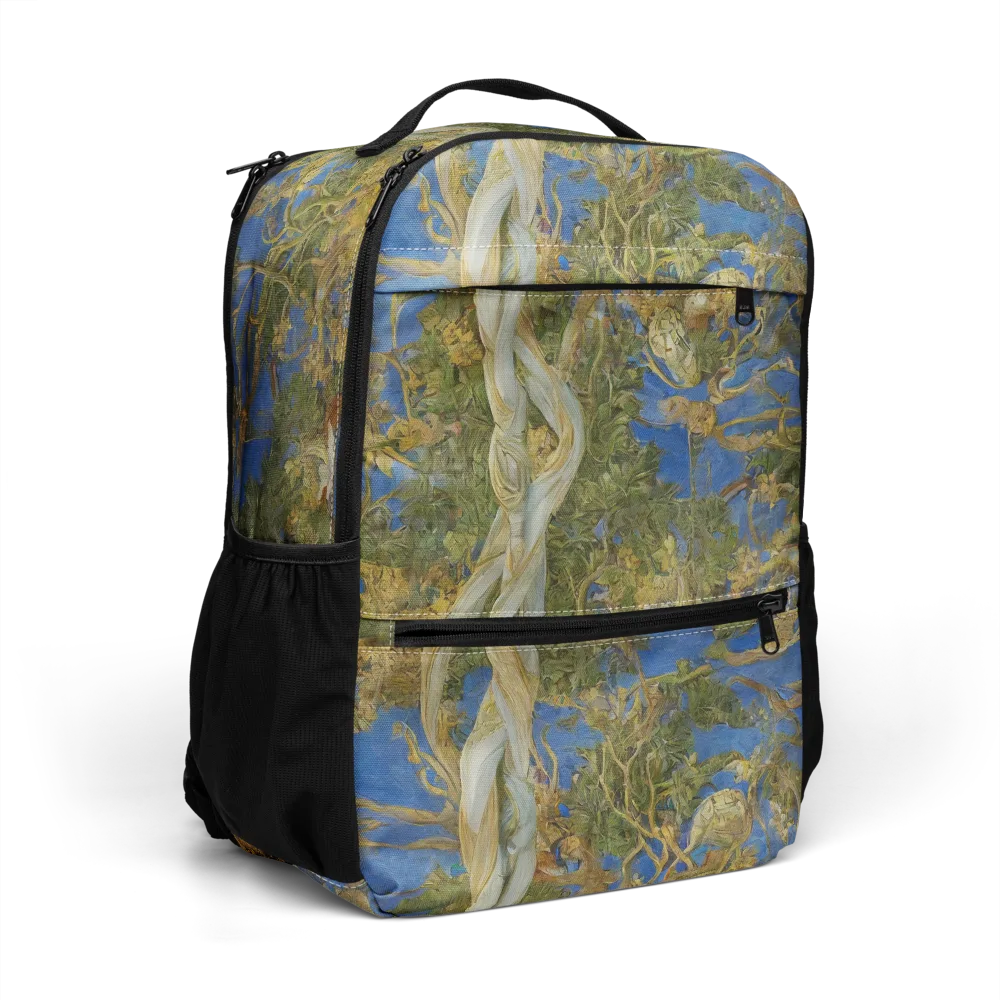 Azure Vine Sonata on Utility Backpack — Right Front
