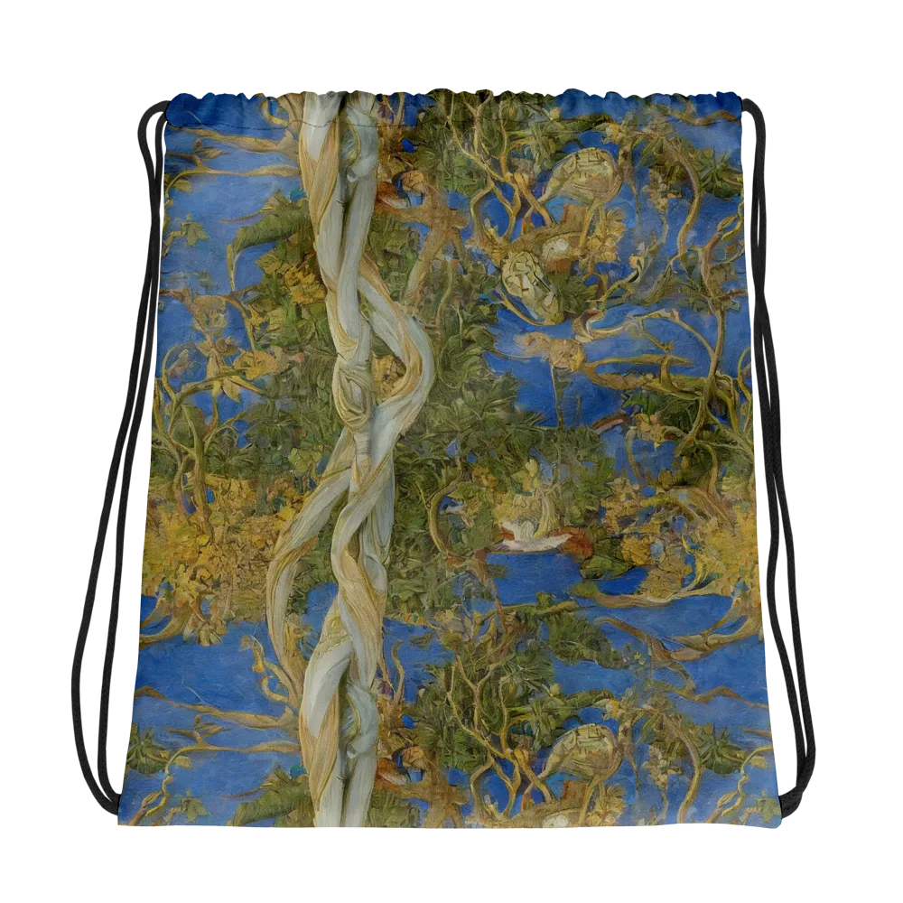 Azure Vine Sonata on Drawstring Bag — Photo