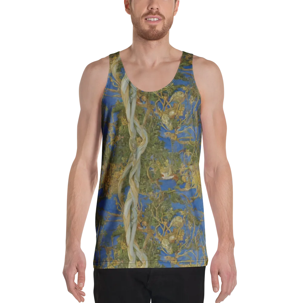 Azure Vine Sonata on Men's Tank Top — Front