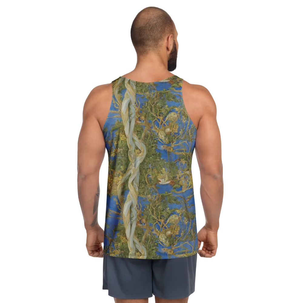 Azure Vine Sonata on Men's Tank Top — Back