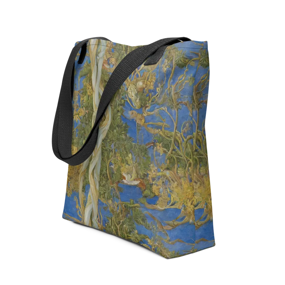 Azure Vine Sonata on Tote Bag — Front