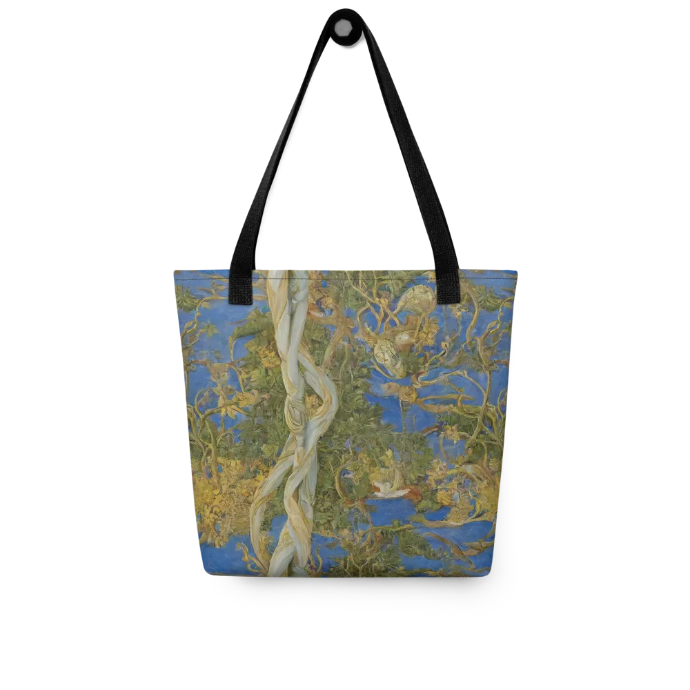Azure Vine Sonata on Tote Bag — Front