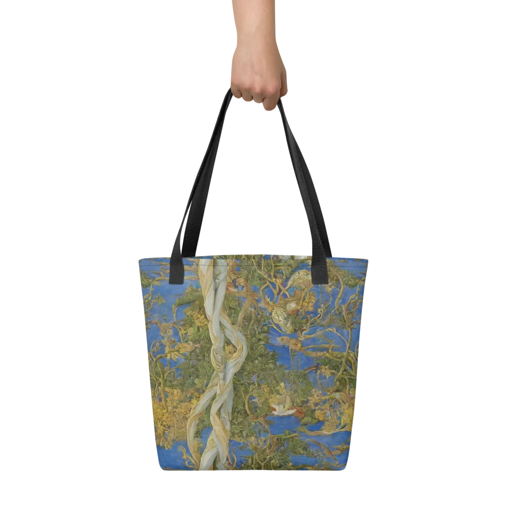 Azure Vine Sonata on Tote Bag — Front