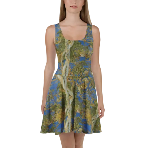 Azure Vine Sonata on a Skater Dress