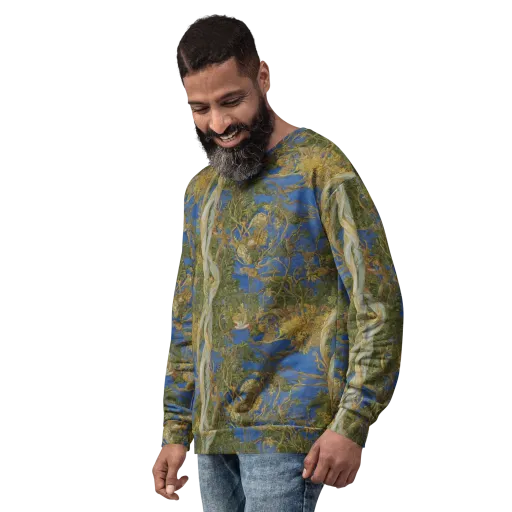 Azure Vine Sonata on a Sweatshirt