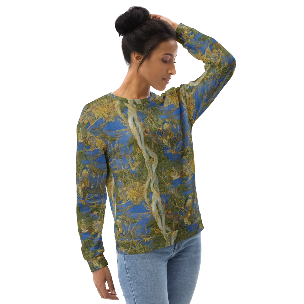 Azure Vine Sonata on Sweatshirt — Right Front