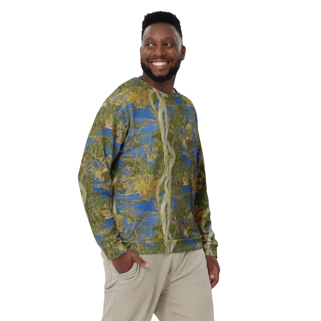 Azure Vine Sonata on Sweatshirt — Front