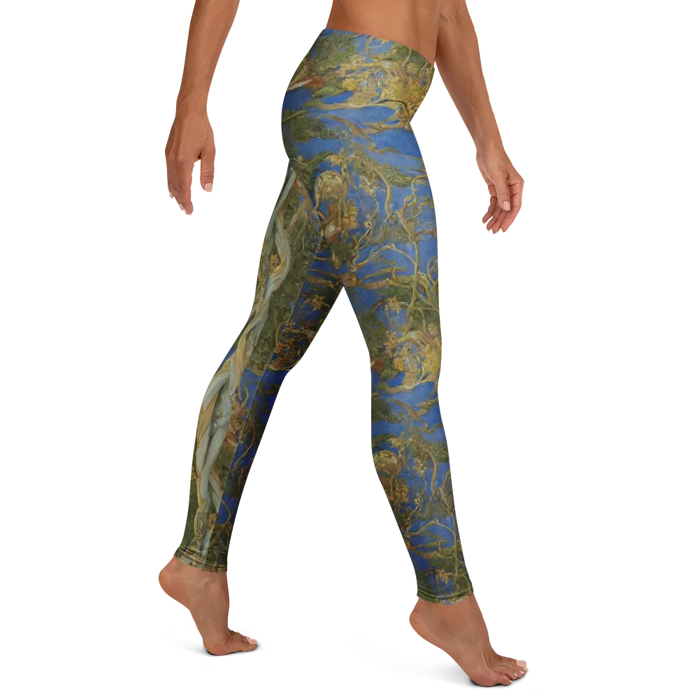 Azure Vine Sonata on Leggings — Right