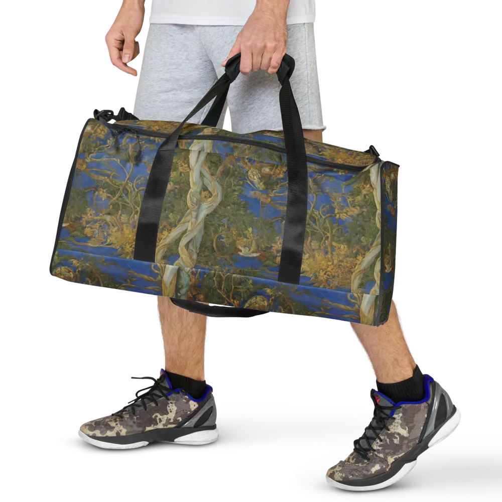 Azure Vine Sonata on Duffle Bag — Front
