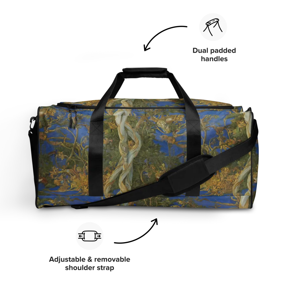 Azure Vine Sonata on Duffle Bag — Front
