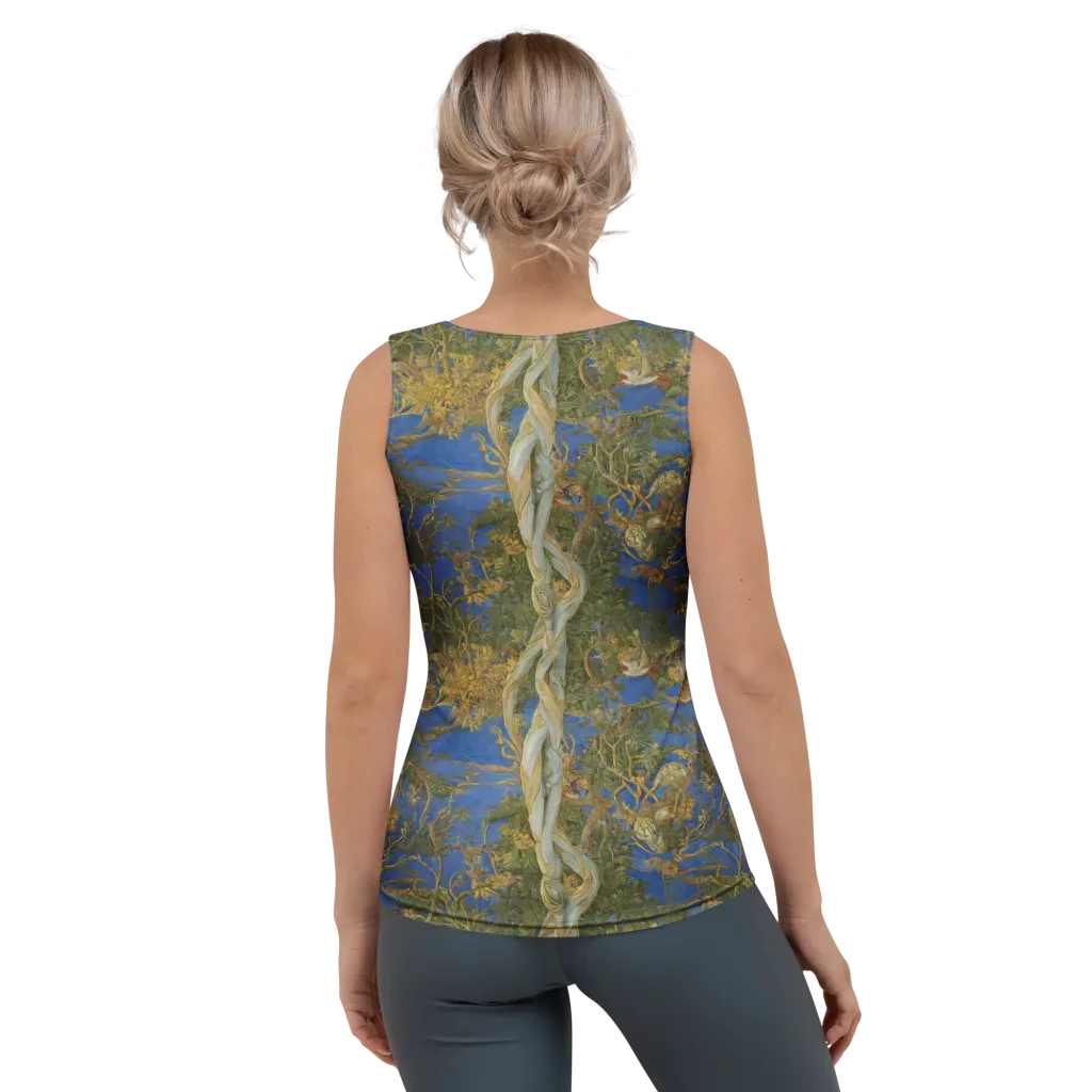 Azure Vine Sonata on Women's Tank Top — Back