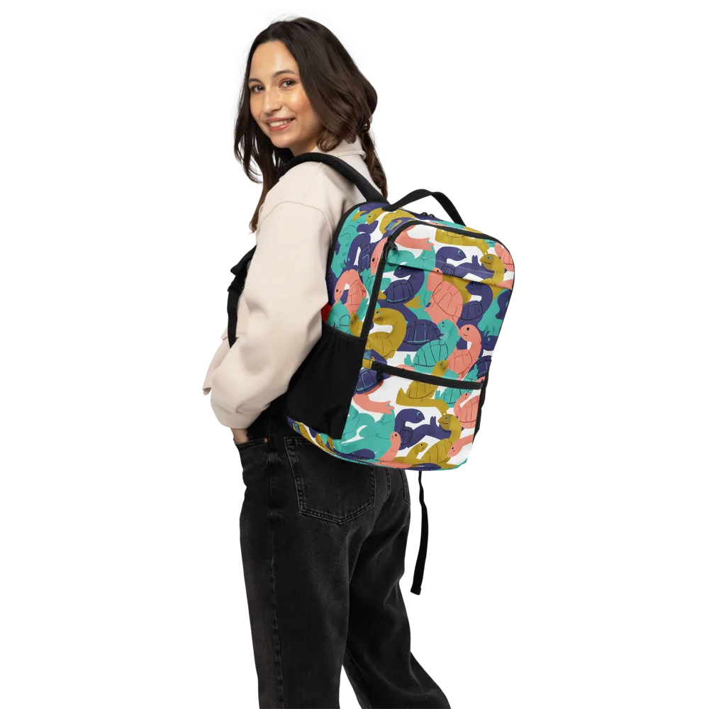 Shell Parade on Utility Backpack — Back