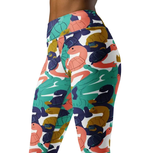 Shell Parade on a Yoga Leggings