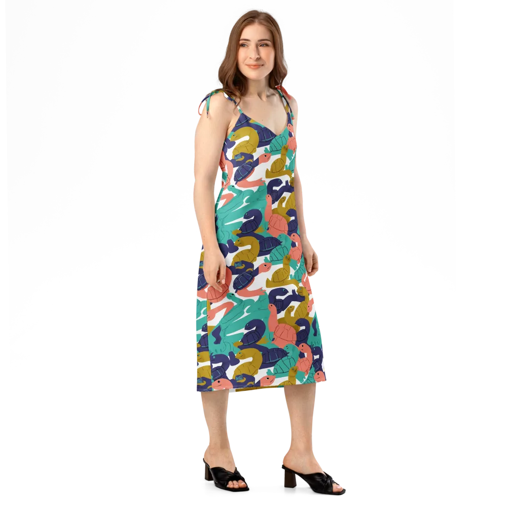 Shell Parade on Slip Dress — Right Front