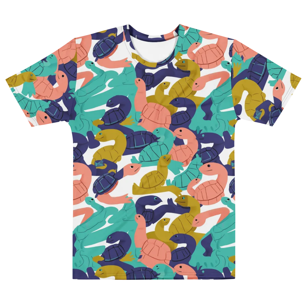 Shell Parade on Men's Cotton Crew Neck T-Shirt — Front