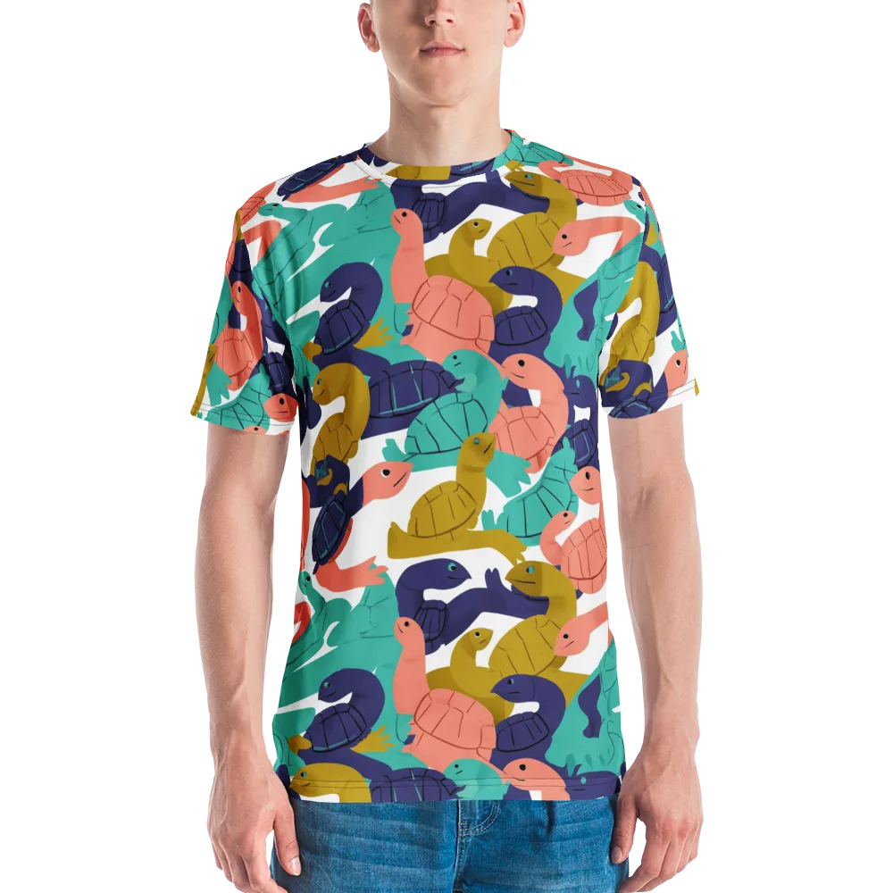 Shell Parade on Men's Crew Neck T-Shirt — Front