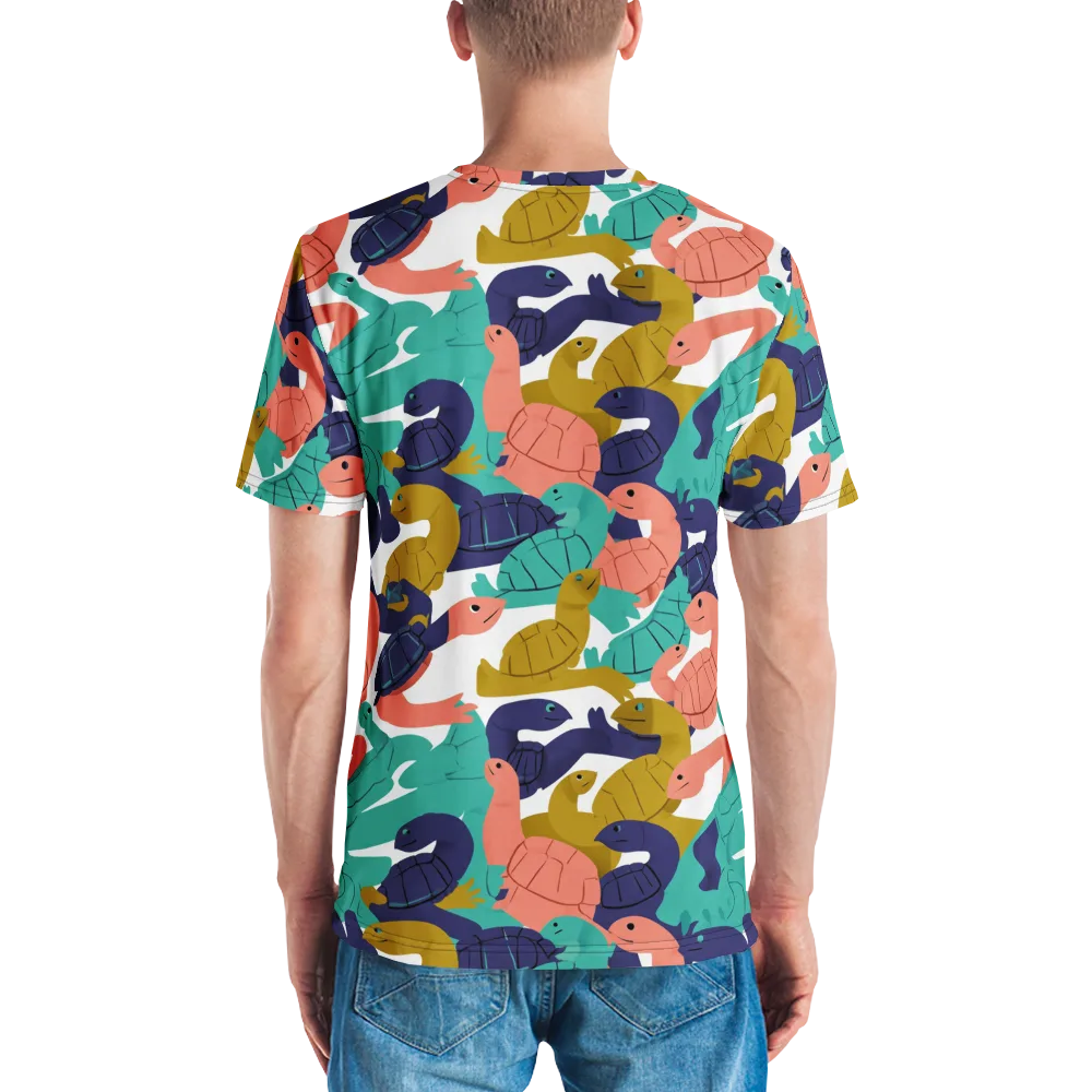 Shell Parade on Men's Crew Neck T-Shirt — Back