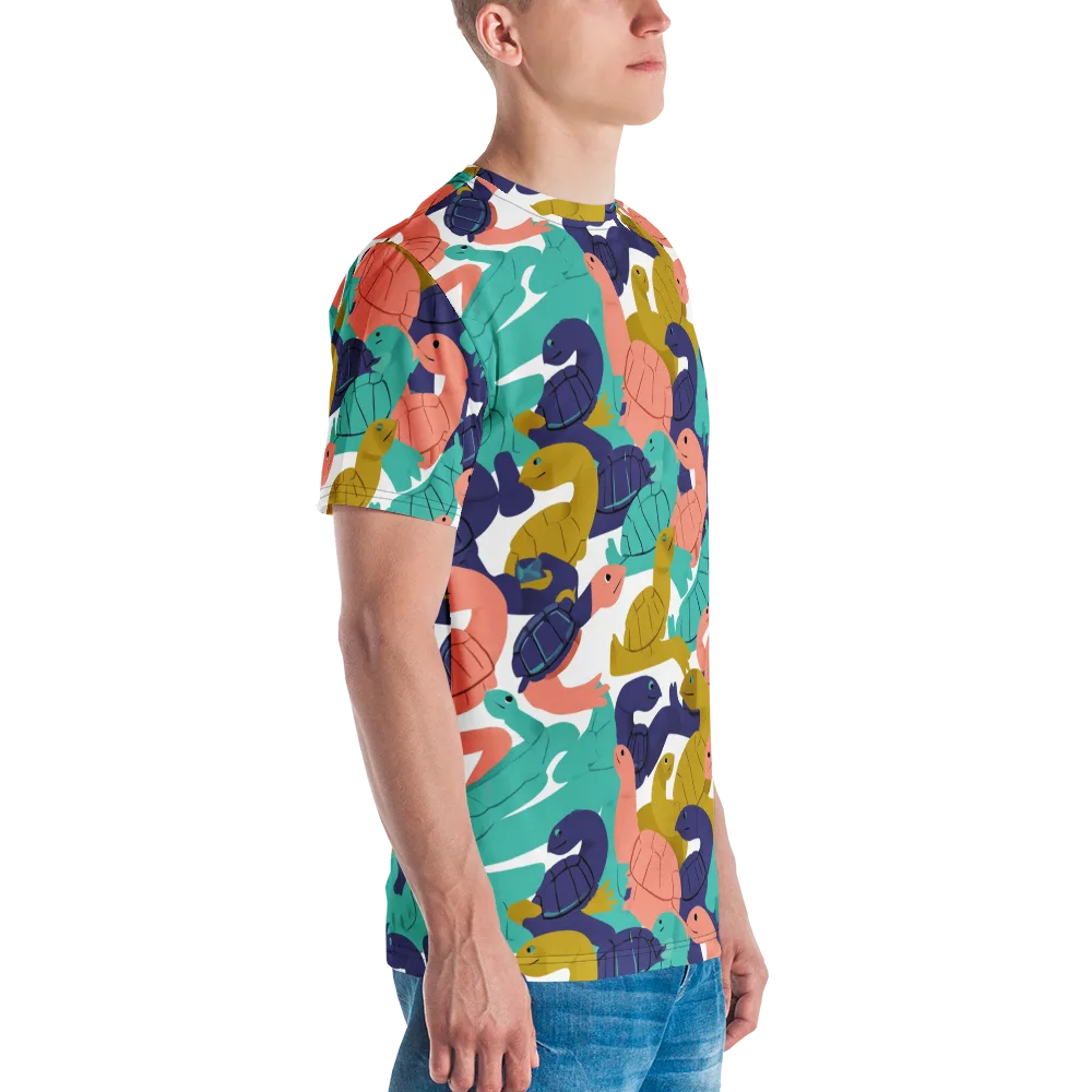 Shell Parade on Men's Crew Neck T-Shirt — Right