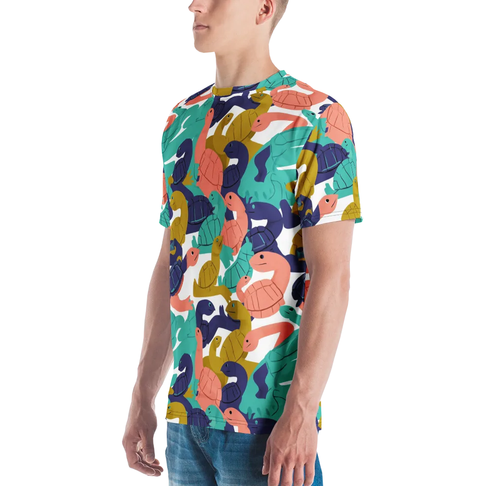 Shell Parade on Men's Crew Neck T-Shirt — Left